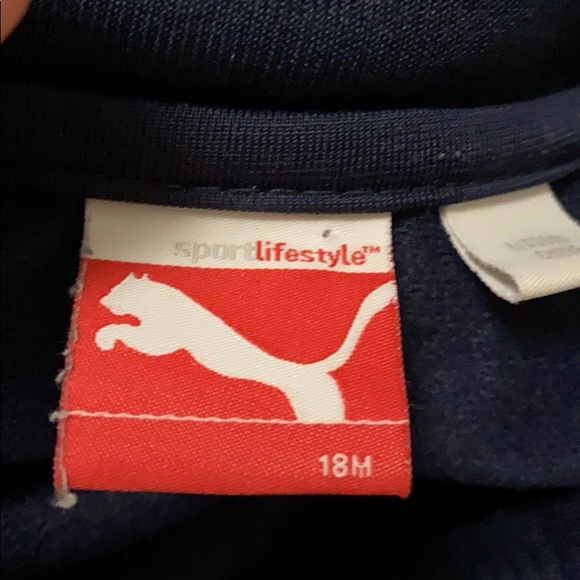 Puma Navy and Red Warm Up Suit - Picture 6 of 7